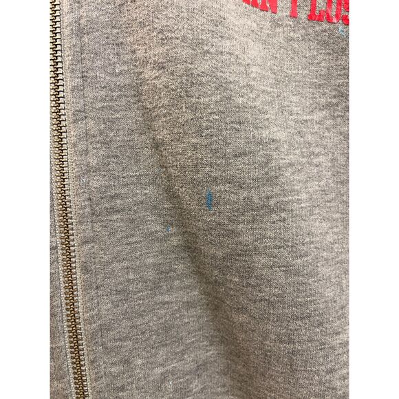 UNDEFEATED Gray Full Zip Cardigan Hoodie Top  Mens Size Large - Picture 12 of 13